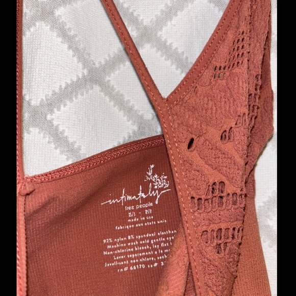 Orange halter bodysuit free people intimately - Picture 4 of 4